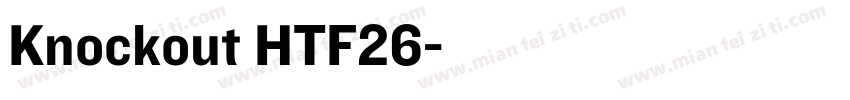 Knockout HTF26字体转换